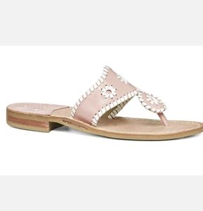 Jack Rogers Jacks Pretty in Pastel Sandals Blush Light Pink Women's size 8